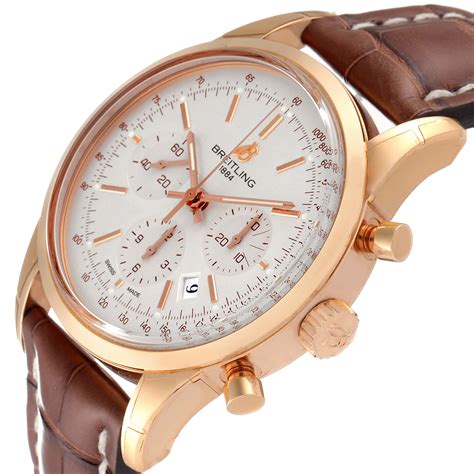 breitling transocean 18k rose gold